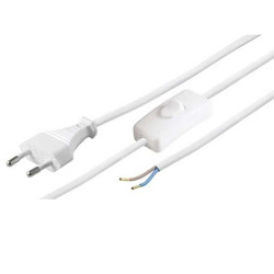 Cablu alimentare cu intrerupator pentru rola COB 1M Cablu alimentare cu intrerupator pentru rola COB 1M