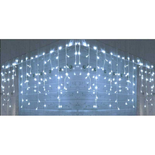 Instalatie turturi 200LED 10m alb rece exterior interconectabila