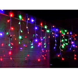Instalatie turturi 300LED 12m multicolor interconectabila Instalatie turturi 300LED 12m multicolor interconectabila