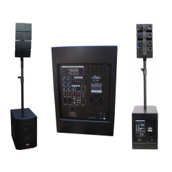 Sistem audio profesional USB/SD/BT 700W+160W Alien Sistem audio profesional USB/SD/BT 700W+160W Alien
