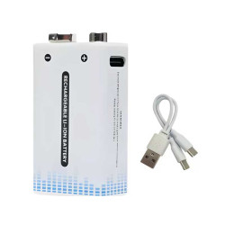 Acumulator 9V 500 mAh li-ion incarcare USB Acumulator 9V 500 mAh li-ion incarcare USB