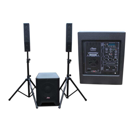 Sistem subwoofer cu 2 sateliti si stativ 500W+2X100W Alien Sistem subwoofer cu 2 sateliti si stativ 500W+2X100W Alien