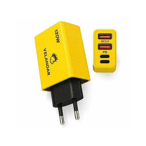Incarcator priza QC3.0 2 x tipC+2 xUSB 120W Incarcator priza QC3.0 2 x tipC+2 xUSB 120W