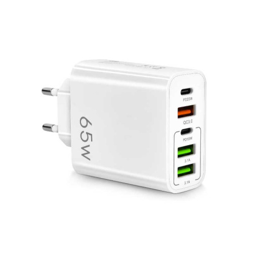 Incarcator priza QC3.0 2 x tipC+3 xUSB 65W Incarcator priza QC3.0 2 x tipC+3 xUSB 65W