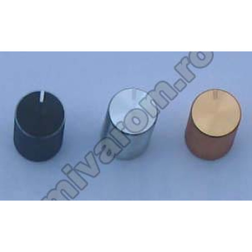 Buton potentiometru auriu 13mm metalic Buton potentiometru auriu 13mm metalic