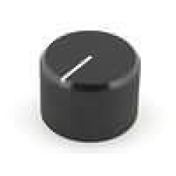 Buton potentiometru negru 23mm metalic Buton potentiometru negru 23mm metalic