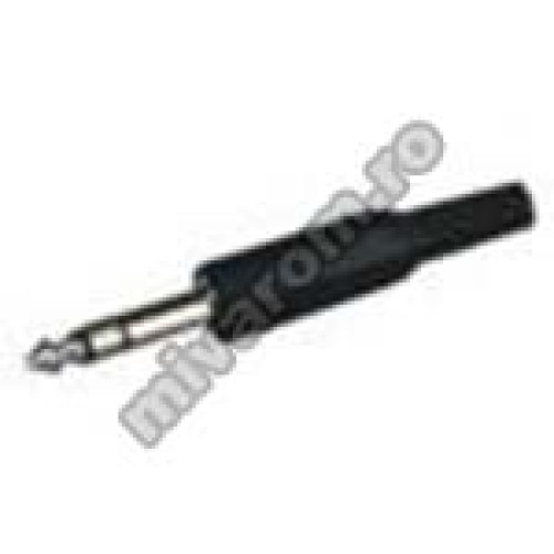 Mufa jack 6.3mm stereo plastic