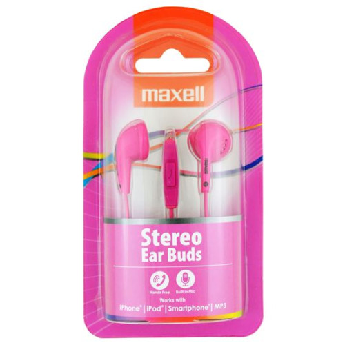Casti cu microfon roz Maxell