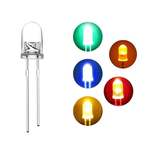 Led 5mm verde transparent