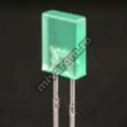 Led 2x5mm dreptunghiular verde Led 2x5mm dreptunghiular verde