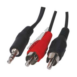 Cablu jack 3,5mm la 2RCA 1,5m Cablu jack 3,5mm la 2RCA 1,5m