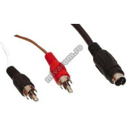 Cablu SVHS la 2RCA 1,5m Cablu SVHS la 2RCA 1,5m