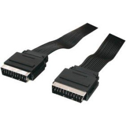 Cablu scart la scart 1,5m plat Cablu scart la scart 1,5m plat