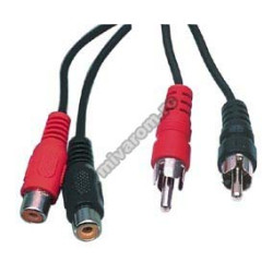 Cablu 2RCA la 2RCA mama 1,5m