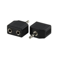 Adaptor jack 3,5mm la 2 jack 3,5mm Adaptor jack 3,5mm la 2 jack 3,5mm