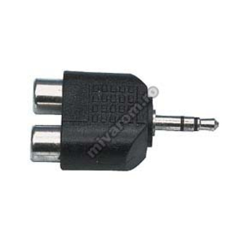 Adaptor jack 3,5mm la 2 RCA mama