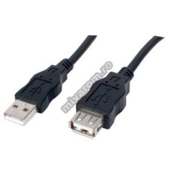 Cablu prelungire USB2.0 3m Cablu prelungire USB2.0 3m