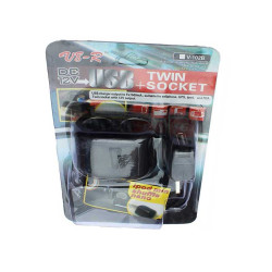 Adaptor bricheta auto x2 V-102B cu usb