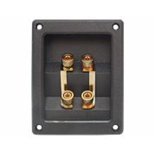Conector boxa 4 contacte gold patrat