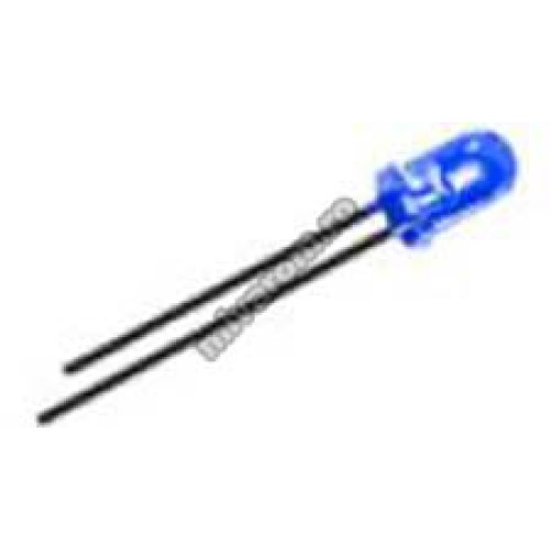 Led 3mm albastru transparent