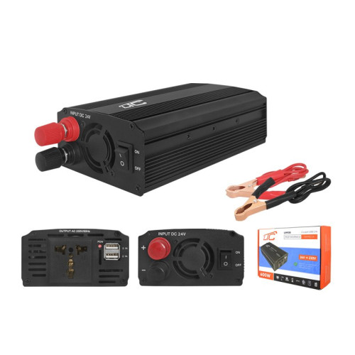 Invertor tensiune 24V 600W cu 2xUSB Invertor tensiune 24V 600W cu 2xUSB
