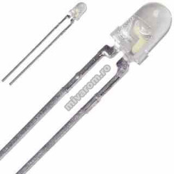 Led 3mm alb transparent Led 3mm alb transparent
