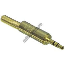 Mufa jack 3.5mm stereo gold Mufa jack 3.5mm stereo gold