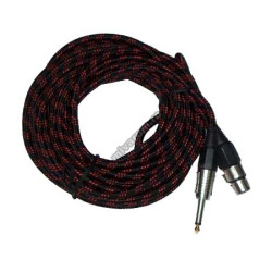 Cablu microfon jack6.3mm - Canon mama 5m panzat Cablu microfon jack6.3mm - Canon mama 5m panzat