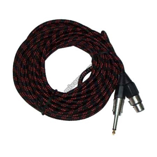 Cablu microfon jack6.3mm - Canon mama 5m panzat Cablu microfon jack6.3mm - Canon mama 5m panzat