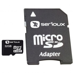 MicroSDHC 32Gb SERIOUX cu adaptor MicroSDHC 32Gb SERIOUX cu adaptor