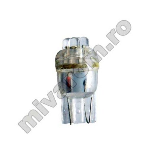 Bec auto 12V T10 4led alb