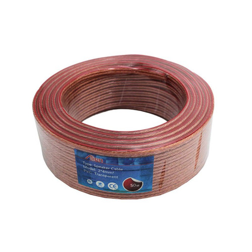 Cablu difuzor transp 2x4mm rola 50m Cablu difuzor transp 2x4mm rola 50m