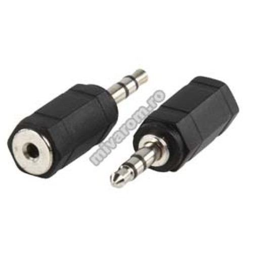 Adaptor jack 2,5mm mama la jack 3,5mm tata Adaptor jack 2,5mm mama la jack 3,5mm tata
