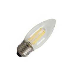 Bec filament led lumanare 4W E27 alb cald Bec filament led lumanare 4W E27 alb cald