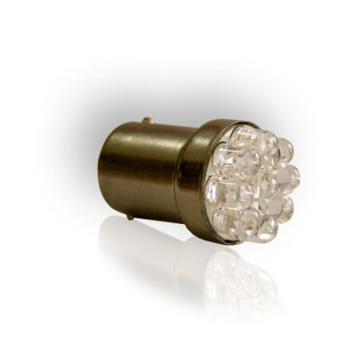 Bec auto 12V G18.5 9led alb