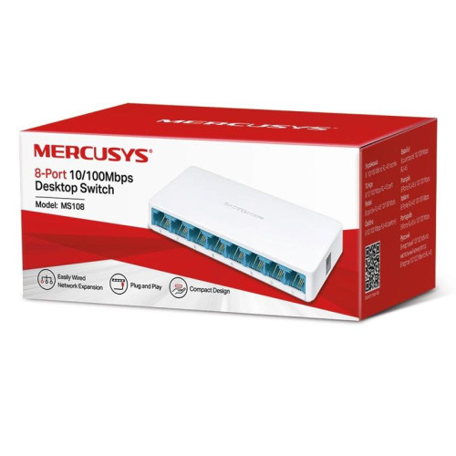 Switch 8 porturi 10/100 Mercusys Switch 8 porturi 10/100 Mercusys