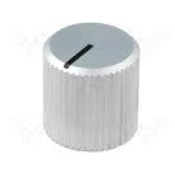 Buton potentiometru argintiu 13mm metalic Buton potentiometru argintiu 13mm metalic