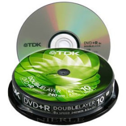 Set 10 DVD+R DoubleLayer HP 8.5Gb 8X Set 10 DVD+R DoubleLayer HP 8.5Gb 8X