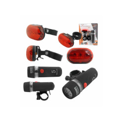 Set lumini bicicleta far+stop Set lumini bicicleta far+stop