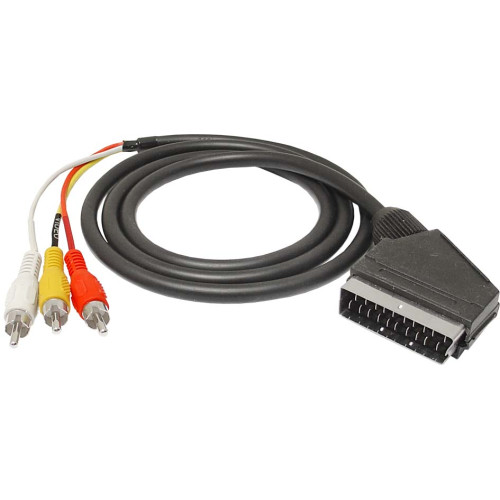 Cablu scart la 3RCA 1,5m Cablu scart la 3RCA 1,5m