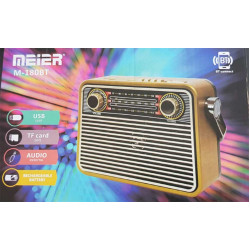 Radio retro cu usb/SD/aux/ BT si acumulator Radio retro cu usb/SD/aux/ BT si acumulator