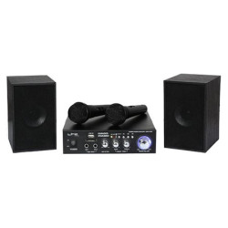 Set karaoke amplificator USB 2mic+2boxe Set karaoke amplificator USB 2mic+2boxe
