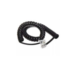 Cablu receptor spiralat 2m negru