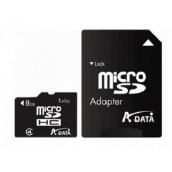 MicroSDHC 8Gb cu adaptor SD AData MicroSDHC 8Gb cu adaptor SD AData