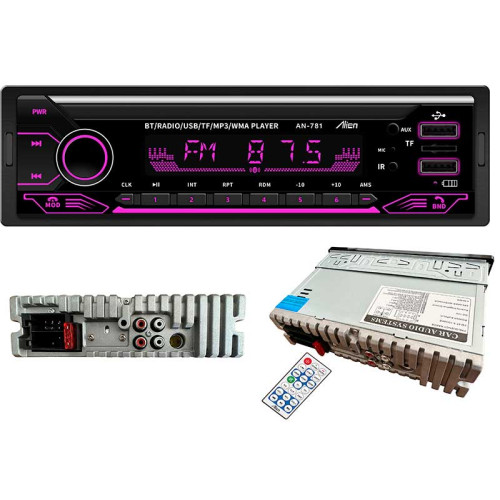 MP3 player auto TF/USB/BT si port USB incarcare AN-781 Alien MP3 player auto TF/USB/BT si port USB incarcare AN-781 Alien
