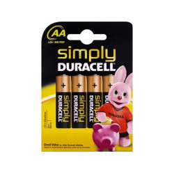 Set 4 baterii R6 Duracell Simply Set 4 baterii R6 Duracell Simply
