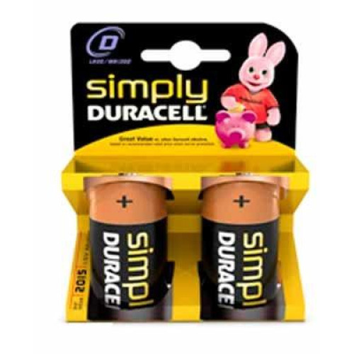 Set 2 baterii R20 Duracell Basic