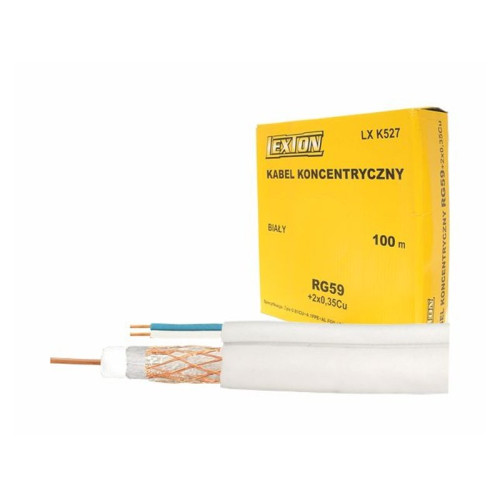 Cablu coaxial RG59+2x0.35mm2 camere Cu