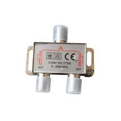 Spliter satelit 2 cai 5-2450MHz power pass Spliter satelit 2 cai 5-2450MHz power pass