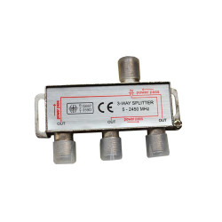 Spliter satelit 3 cai 5-2450MHz power pass Spliter satelit 3 cai 5-2450MHz power pass